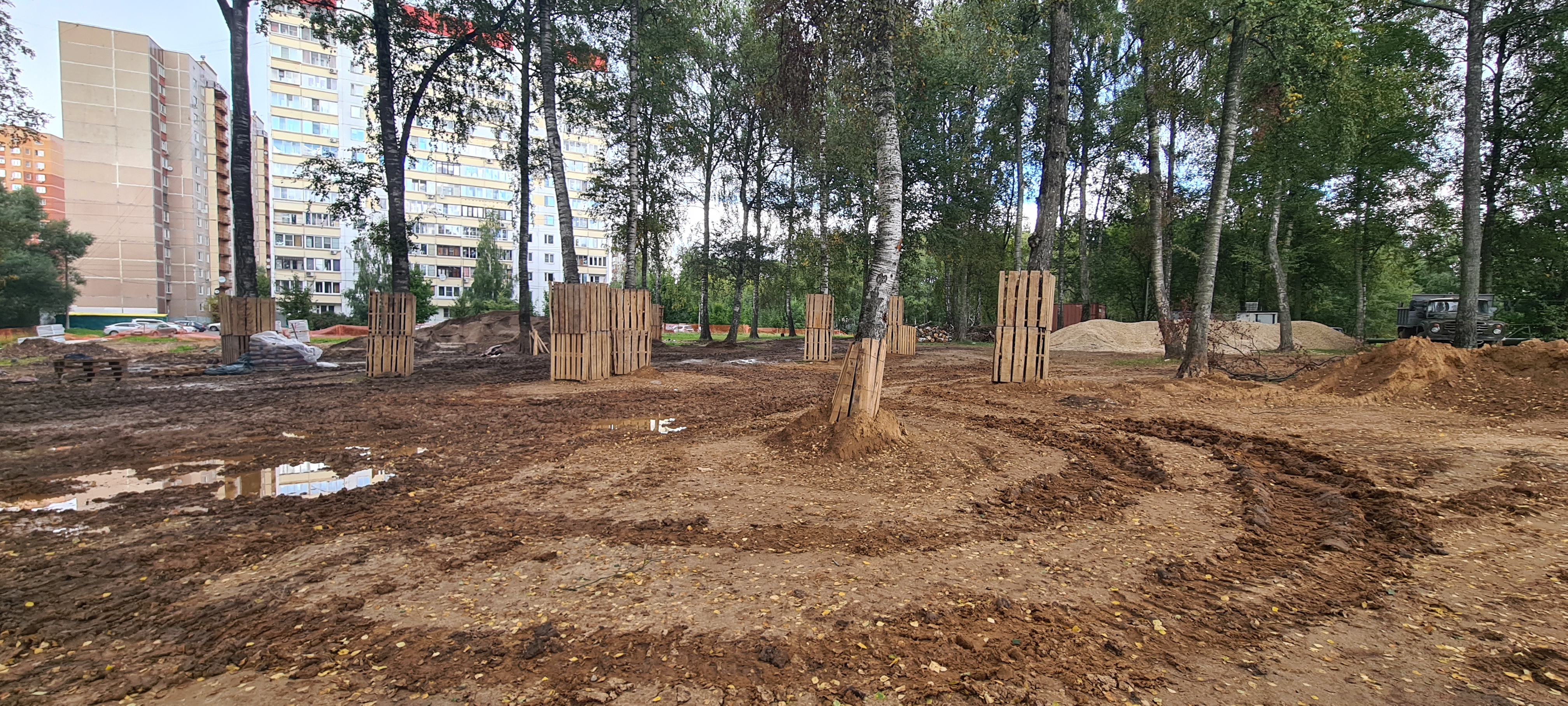 Сonstruction of the park "The River of Time"
